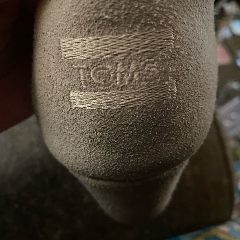 TOMS Beige Suede Ankle Boots - Picture 2 of 7